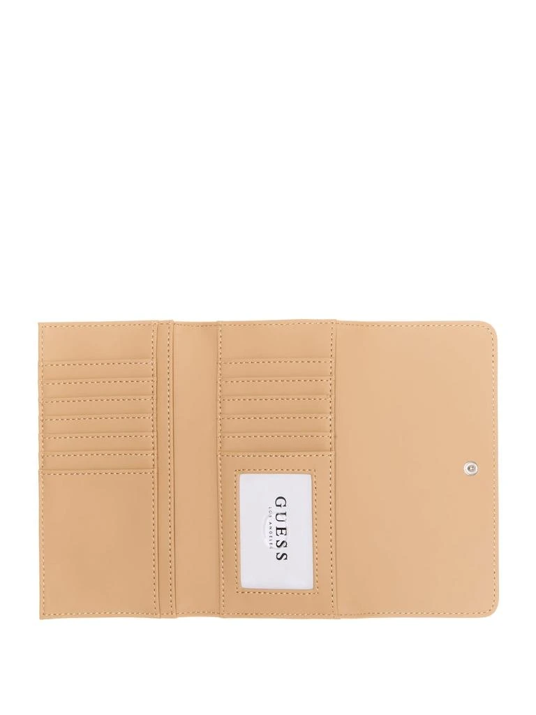 Guess Factory Abree Logo Saffiano Slim Wallet 7
