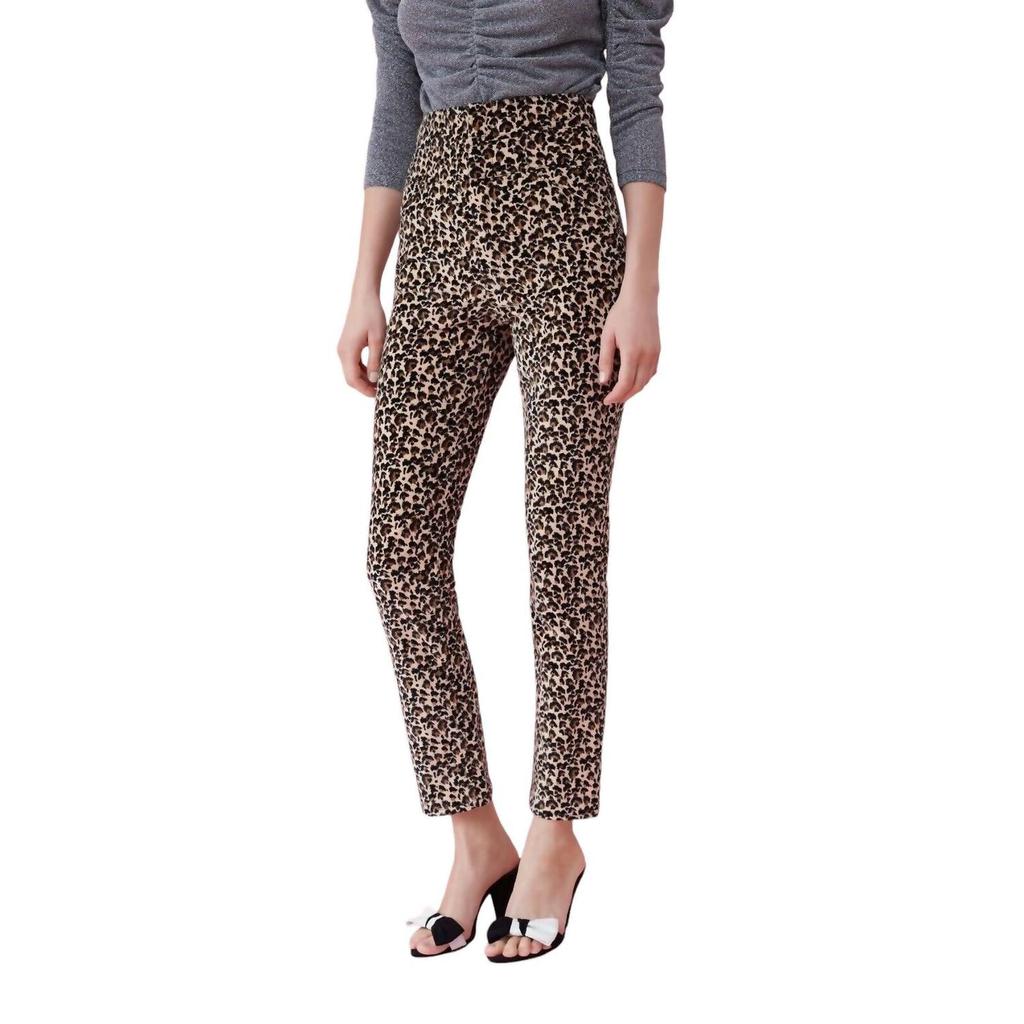Rebecca Taylor Rebecca Taylor - Leopard Velvet High Waist Pants
