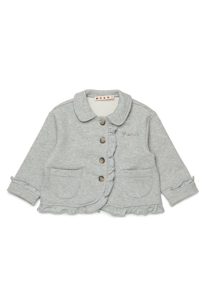Marni Marni Kids Logo Embroidered Jacket