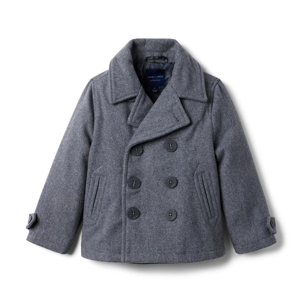 Janie and Jack Wool Peacoat (Toddler/Little Kids/Big Kids) 1