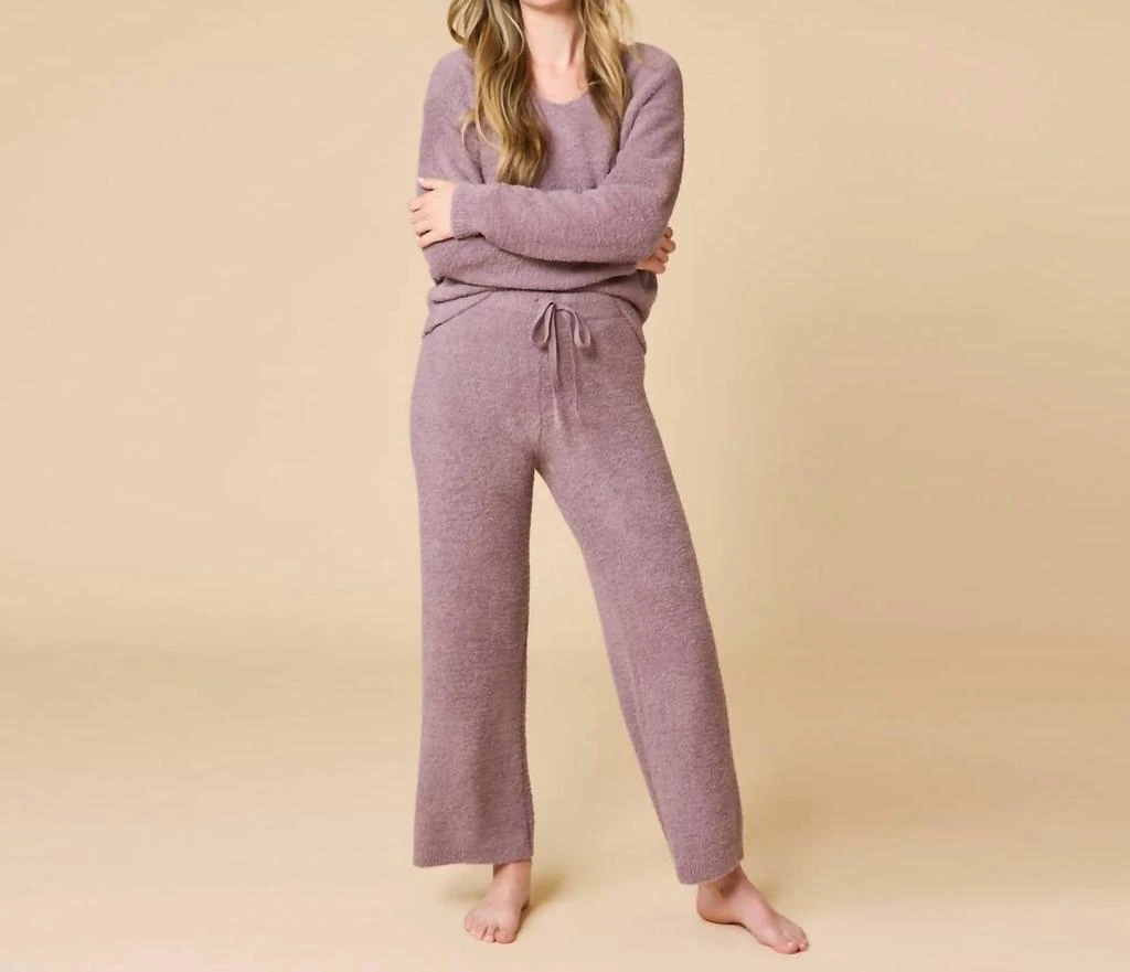 SOFTiES Softies - Solid Marshmallow V-neck Lounge Set
