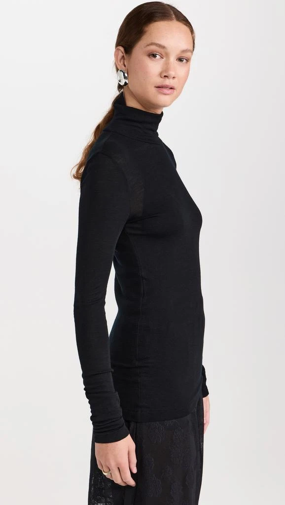 Recto Overlay Jacquard Logo Turtleneck Top 3