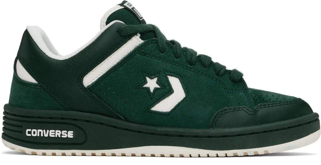 Converse Green Weapon Leather Low Top Sneakers 1