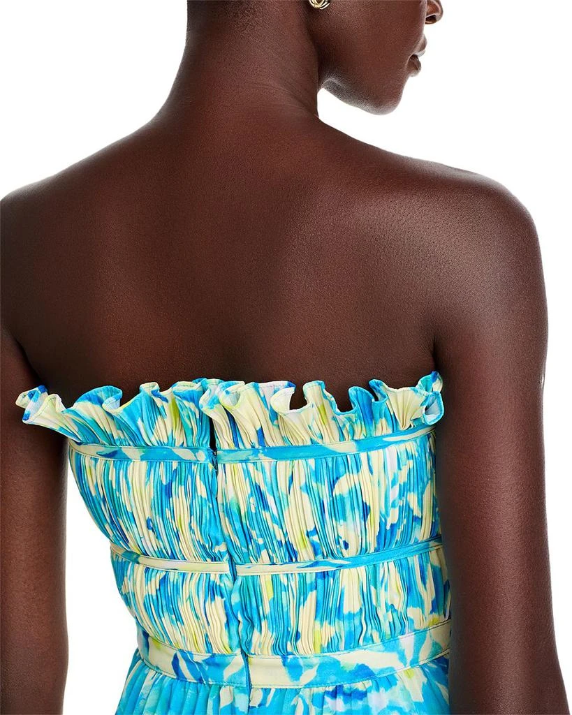 AMUR Scottie Floral Strapless Midi Dress 6