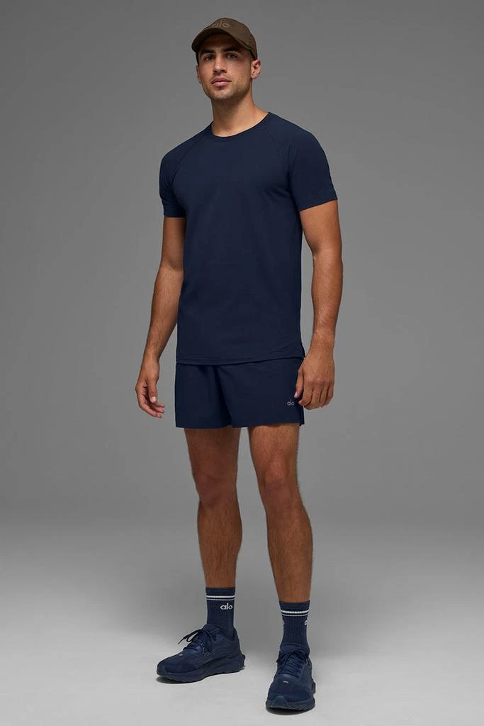 Alo ALO Vapor Crewneck Short Sleeve - Navy 5