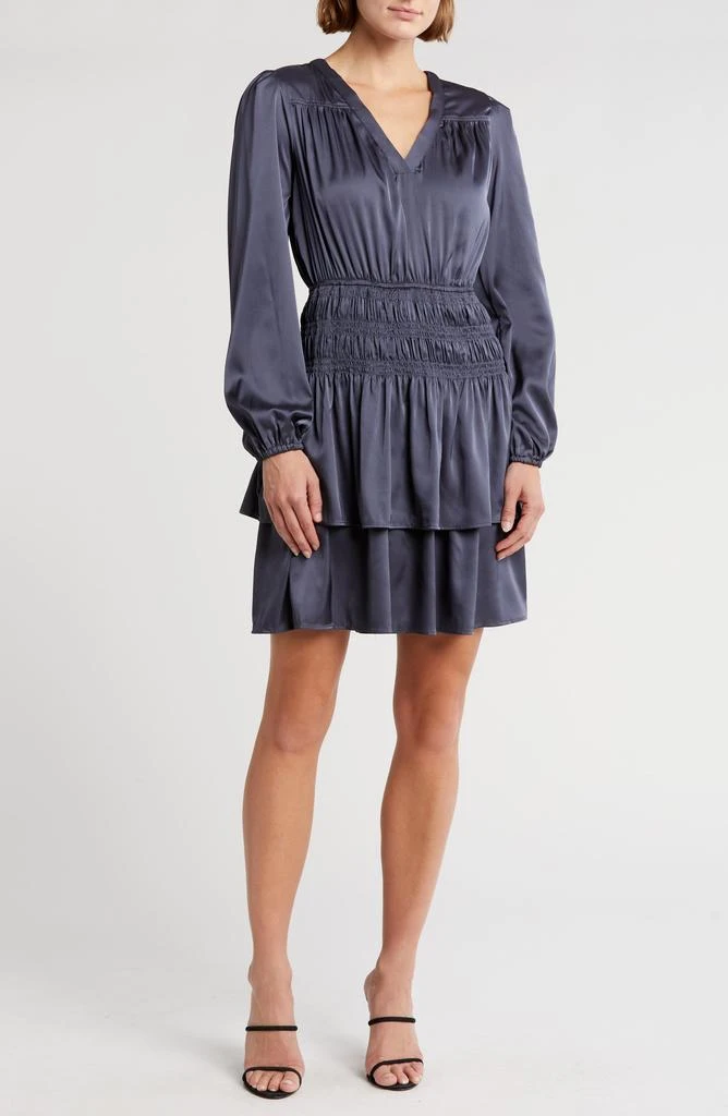 Grey Collective V-Neck Long Sleeve Dress 1