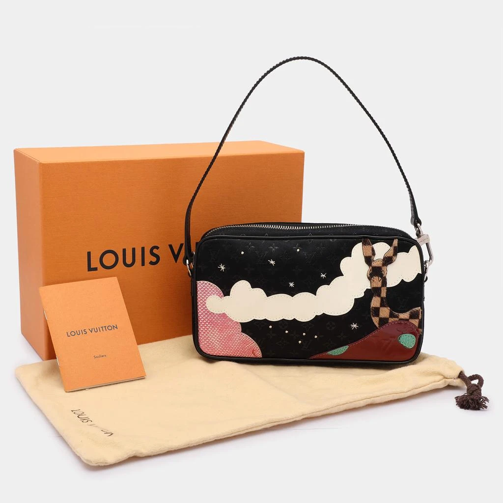 Louis Vuitton Louis Vuitton Black Monogram Satin Conte De Fees Pochette Bag 12