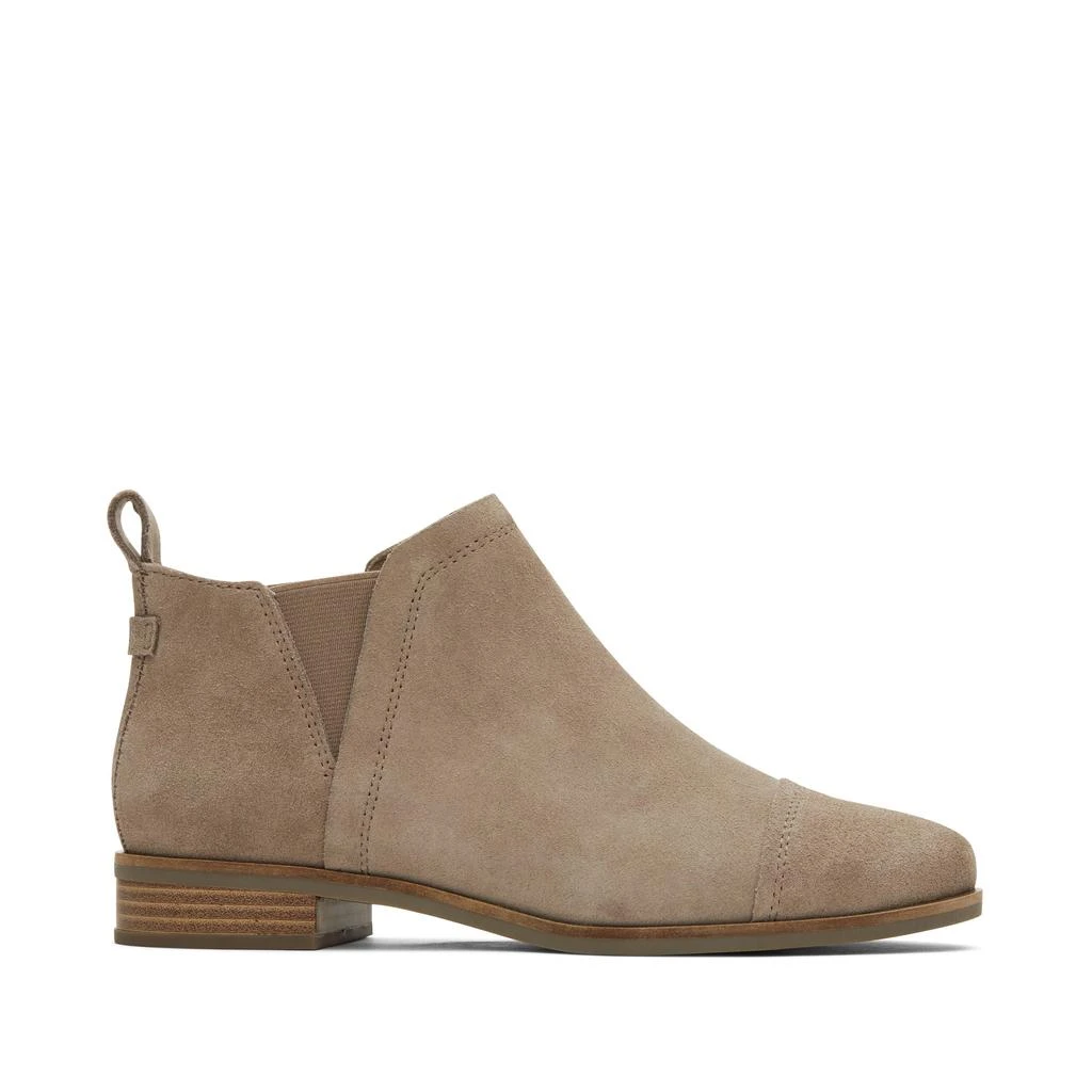 TOMS Shoes Reese Taupe Suede Ankle Boot 1