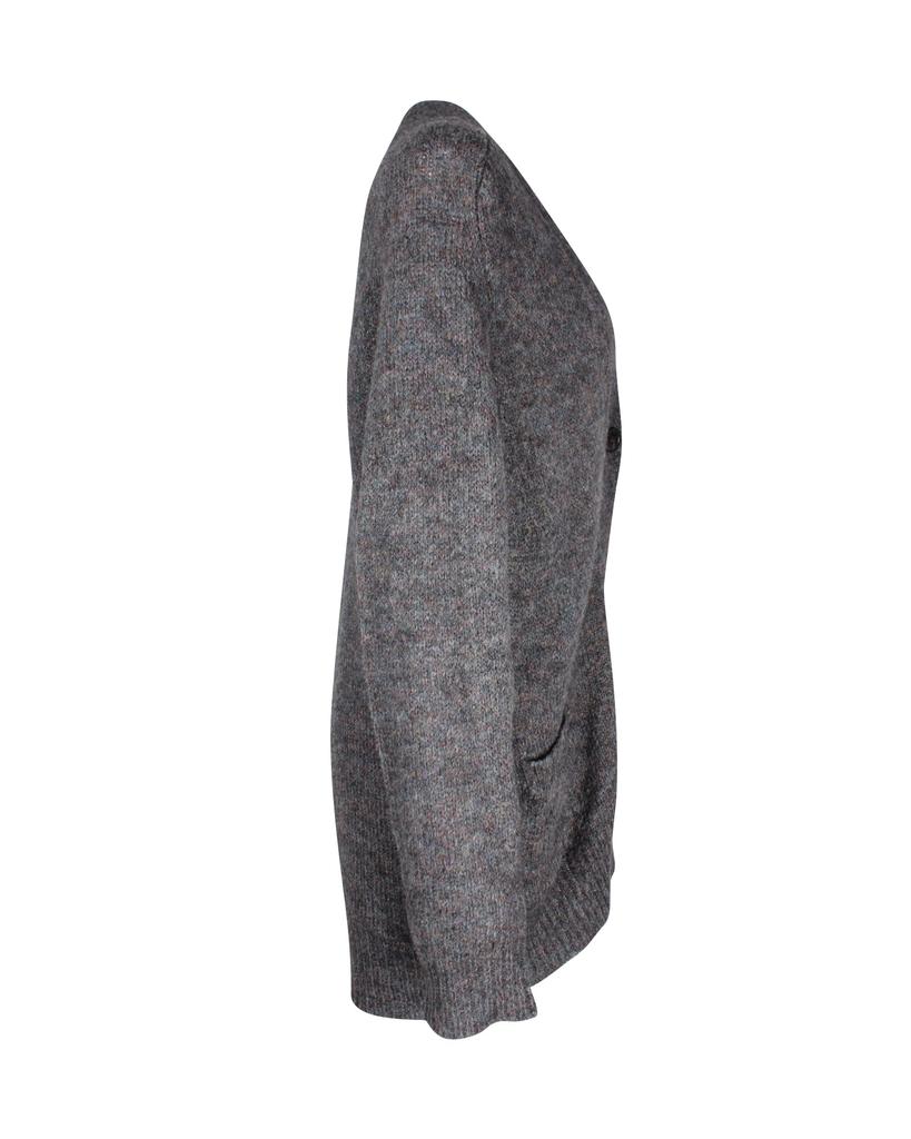 Isabel Marant Oversized V Neck Cardigan in Grey Mohair