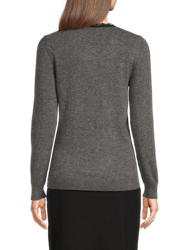 Sofia Cashmere Classic Fit V-Neck Cashmere Sweater