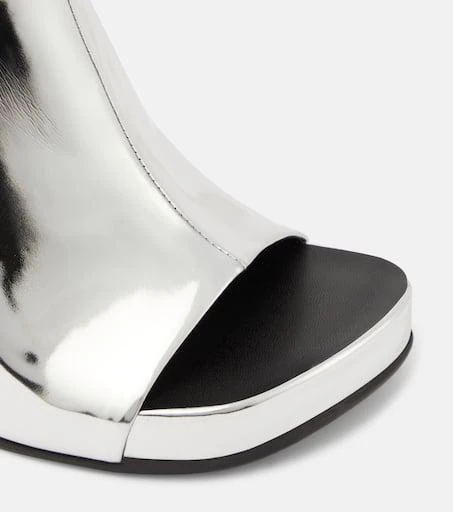 Stella McCartney Elsa mirrored faux leather sandals 6