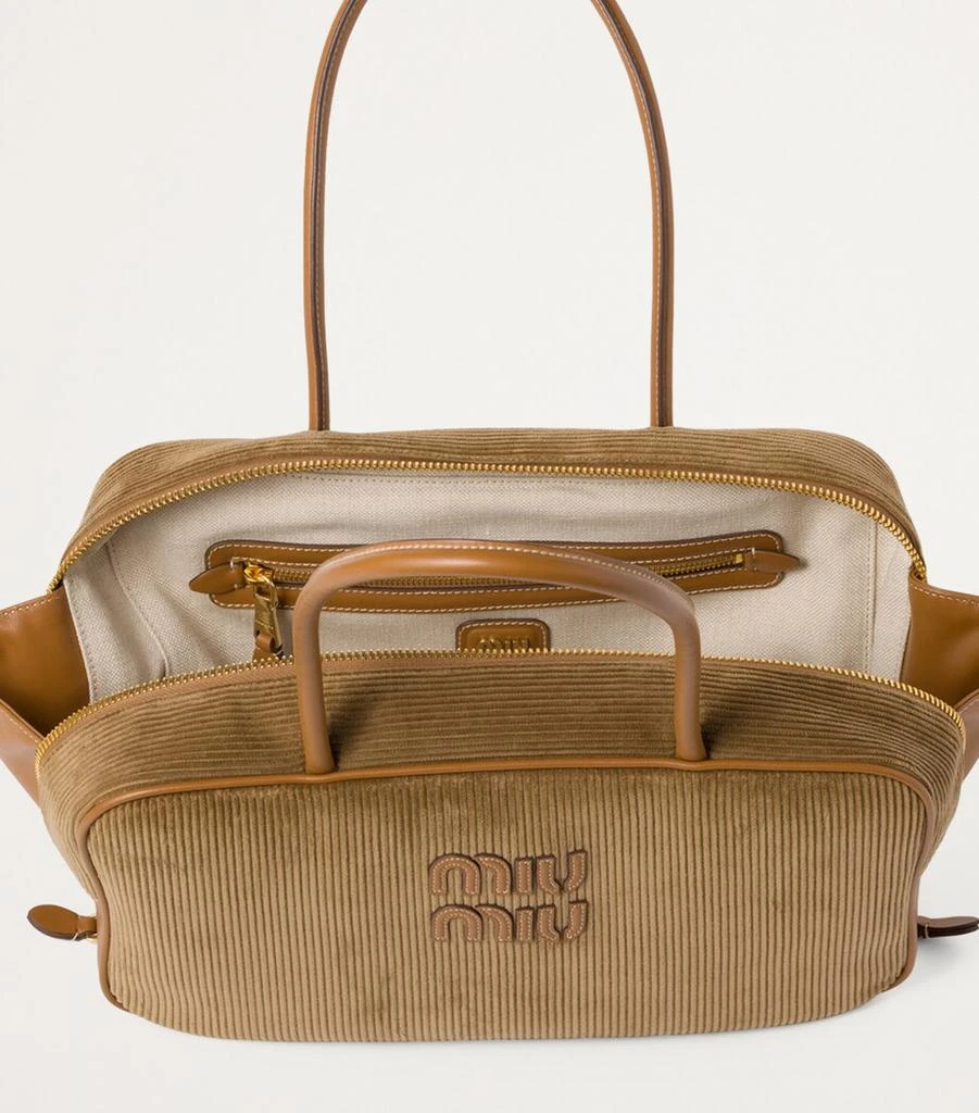 Miu Miu Corduroy Beau Top-Handle Bag 4