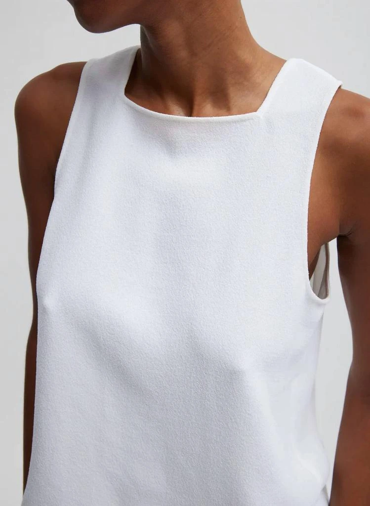 Tibi Tibi - Pebble Sable Square Neck Cross Back Tank Top 4