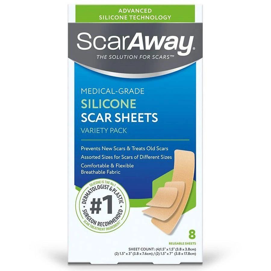 ScarAway Silicone Scar Sheets Variety Pack 1