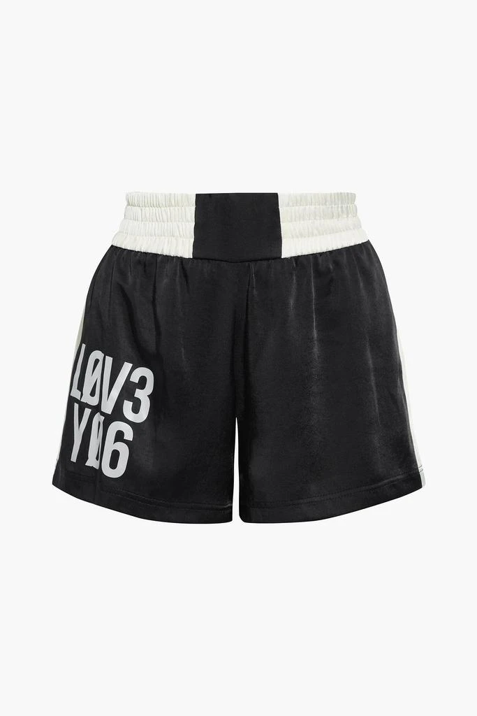 RED Valentino Two-tone printed satin shorts 1