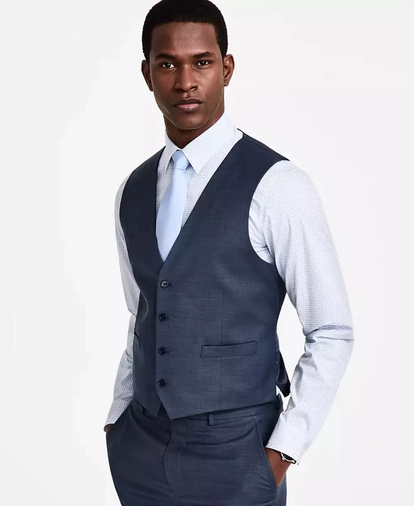 Calvin Klein Men's Slim-Fit Wool Blend Infinite Stretch Suit Vest 4