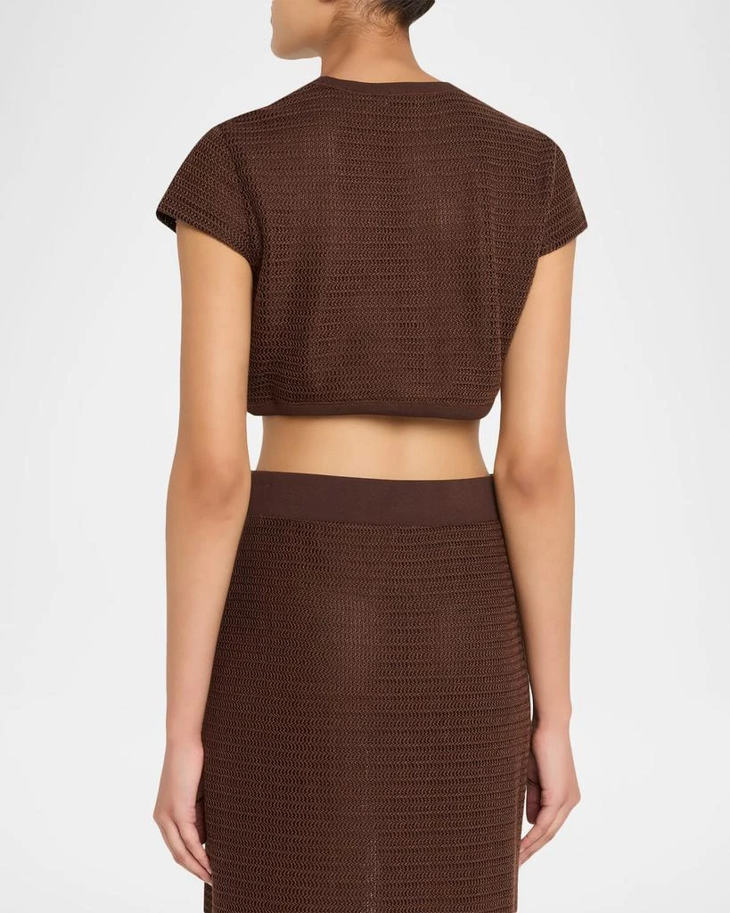 SIMKHAI Lidie Knit Crop Top 3