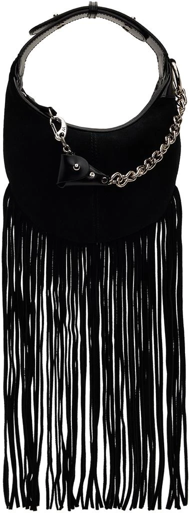 OPEN YY Black Fringe Moto Mini Bag 1