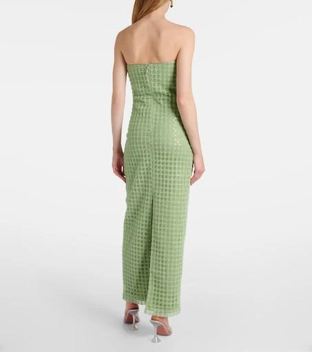 rotate dress green Rent Noon Puff Sleeved Dress | Rotate Birger Christensen main image 1