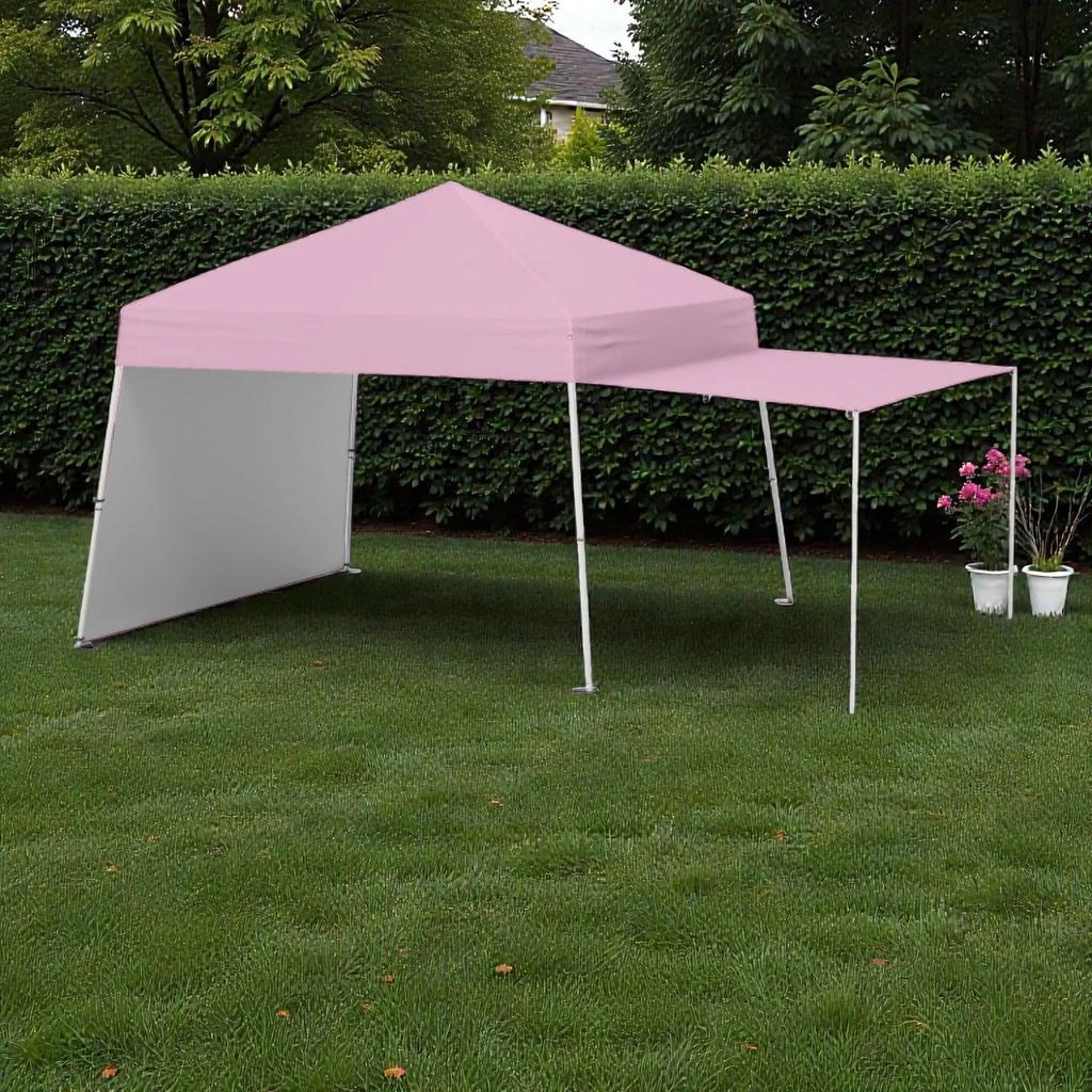 Hivvago 14 x 9.2 Ft Quick Setup Canopy with Adjustable Sidewalls for Awning Use