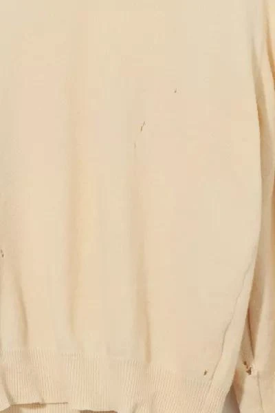 Magic Carpet Vintage Vintage 1970s Distressed  Made in USA Wool V-Neck Sweater 2