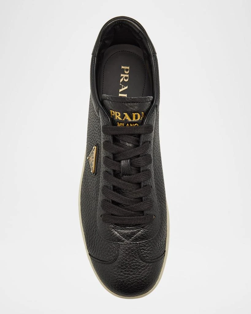 Prada Men's Lane Deerskin Low-Top Sneakers 7