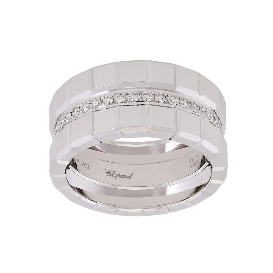 Chopard Chopard Ice Cube 18K White Gold Diamond Ring, Size 54 1