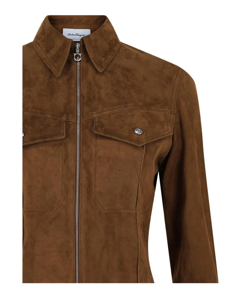 Salvatore Ferragamo Lightweight Suede Jacket 3