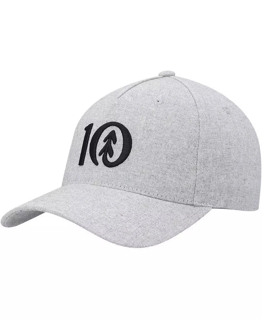 tentree Men's Heathered Gray Logo Altitude Snapback Hat 1