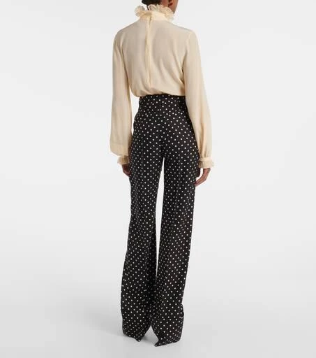 Valentino Polka-dot straight pants 3