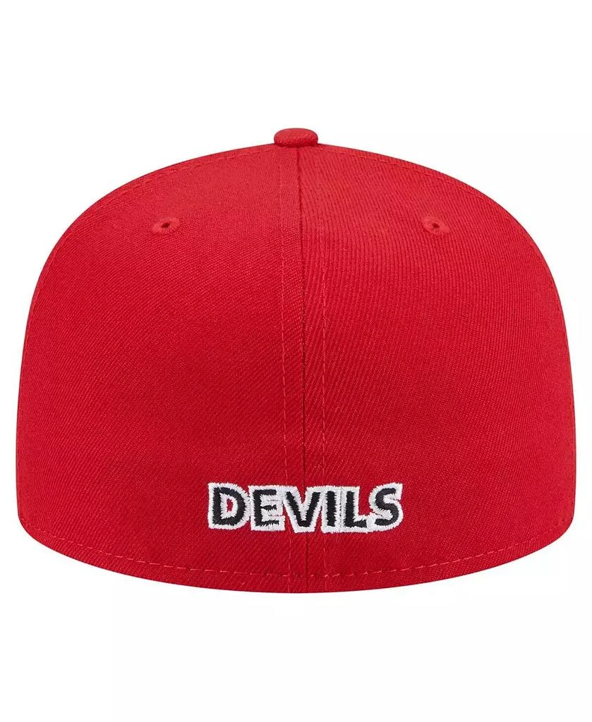 New Era Men's Red New Jersey Devils Deceptor 59FIFTY Fitted Hat 2