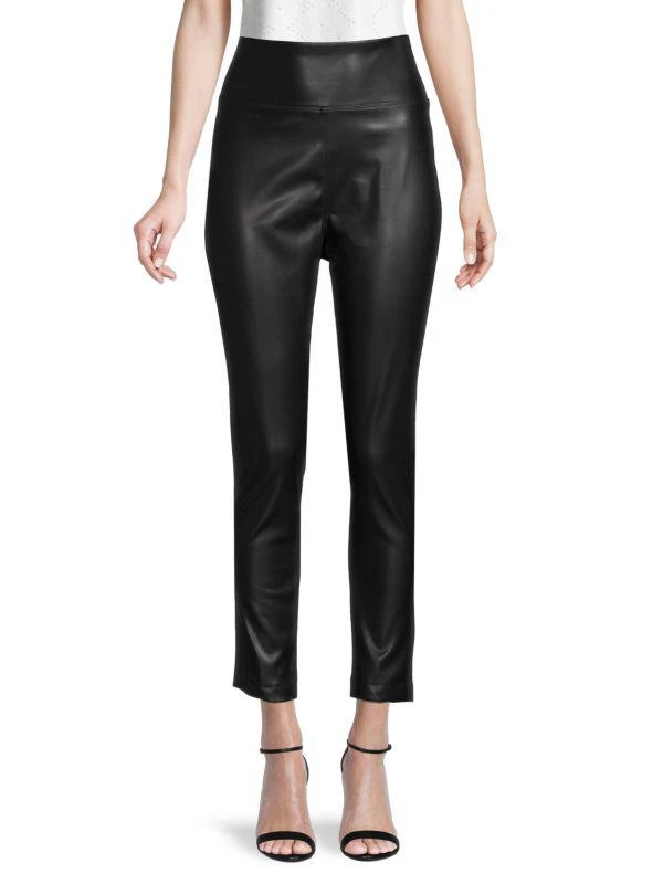 Calvin Klein Faux Leather Front Leggings 1