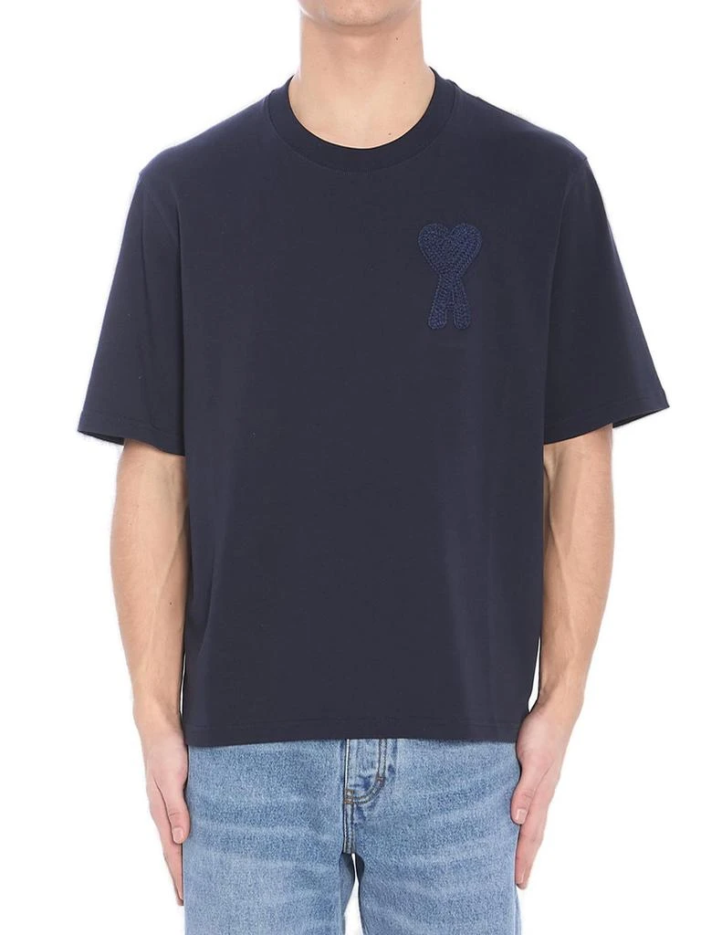 AMI AMI Paris Short-Sleeved Crewneck T-Shirt 1
