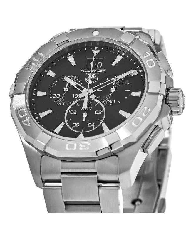 TAG Heuer Tag Heuer Aquaracer 300M Chronograph 43mm Quartz Black Dial Steel Men's Watch CAY1110.BA0927 2