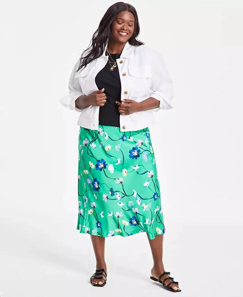 On 34th Trendy Plus Size Short Utility Jacket, Exclusively at Macy's 2