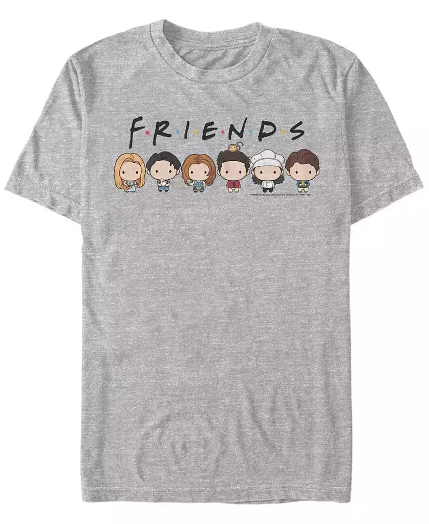 FIFTH SUN Men's Friends Chibi Friends Short Sleeve T-shirt 1