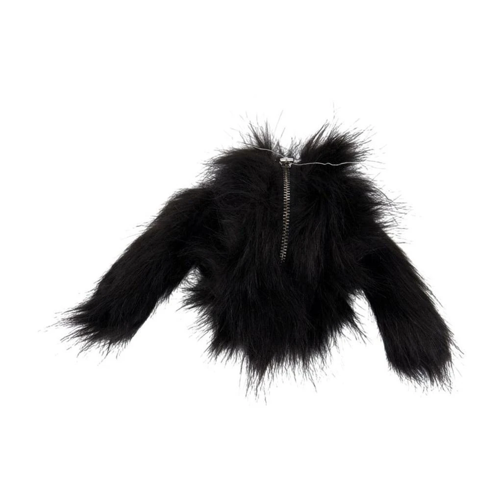Simone Rocha Faux Fur Hare-Shaped Wallet With Zipper Closure 2