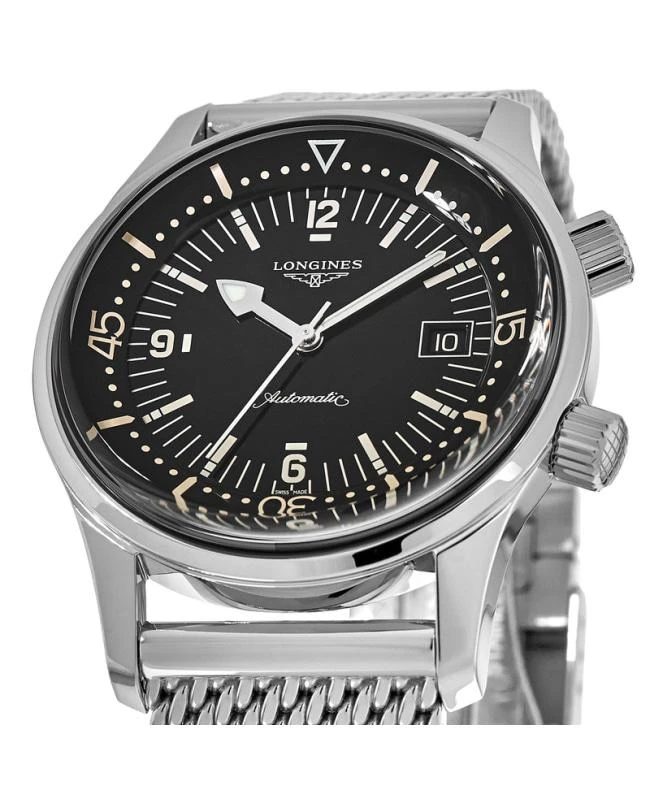 Longines Longines Legend Diver Automatic 42mm Black Dial Steel Men's Watch L3.774.4.50.6 2