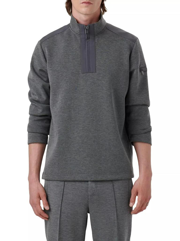BUGATCHI Quarter-Zip Long-Sleeve Sweater 3