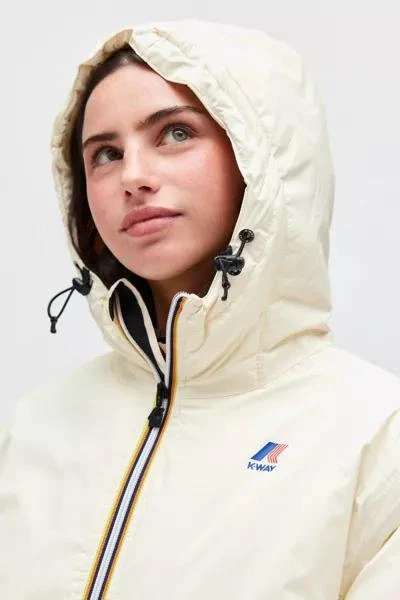K-Way K-Way Eiffel Orsetto Fleece Lined Hooded Windbreaker Jacket 4