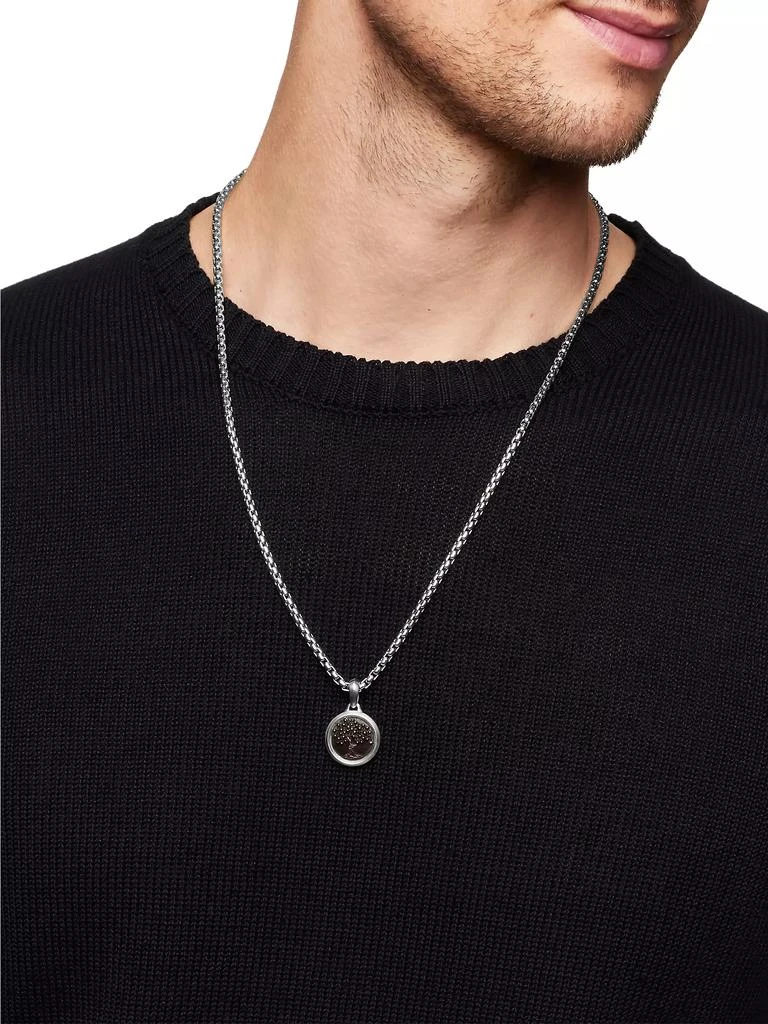 David Yurman Tree of Life Amulet in Sterling Silver with Bronze, 22.8mm 3