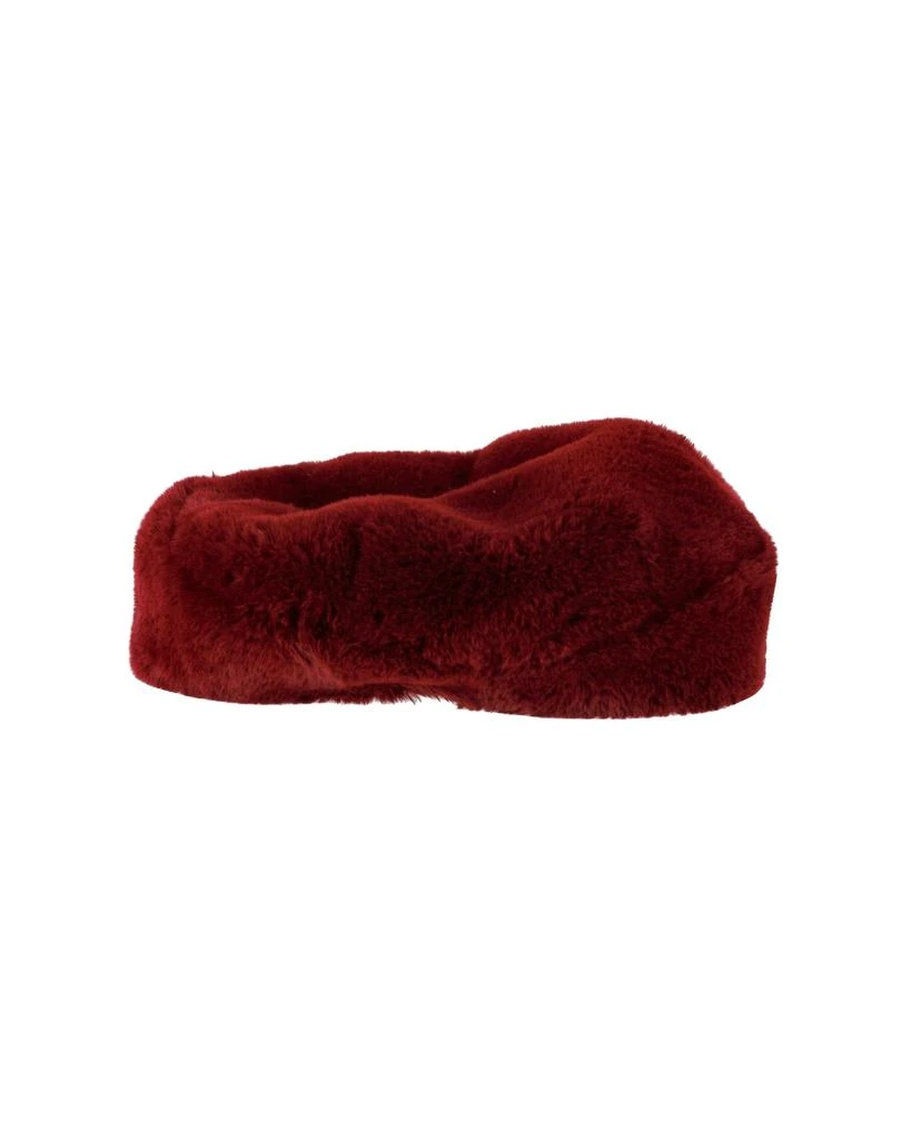 Eugenia Kim Mishka Beret in Burgundy Faux Fur 2