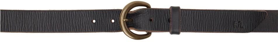 RRL Brown Tumbled Leather Belt 1