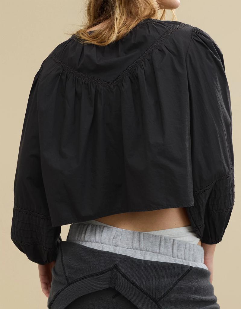Aerie Aerie Long Sleeve Tie Front Top