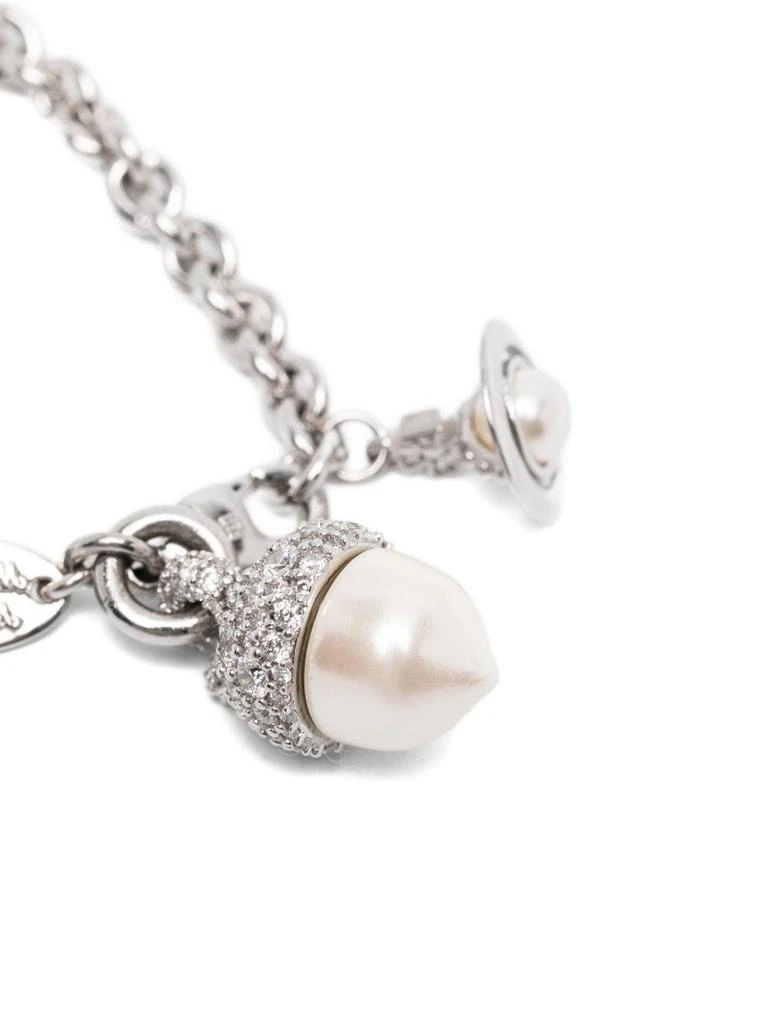 Vivienne Westwood Silver-tone Bracelet with Pearl-like Orb 2
