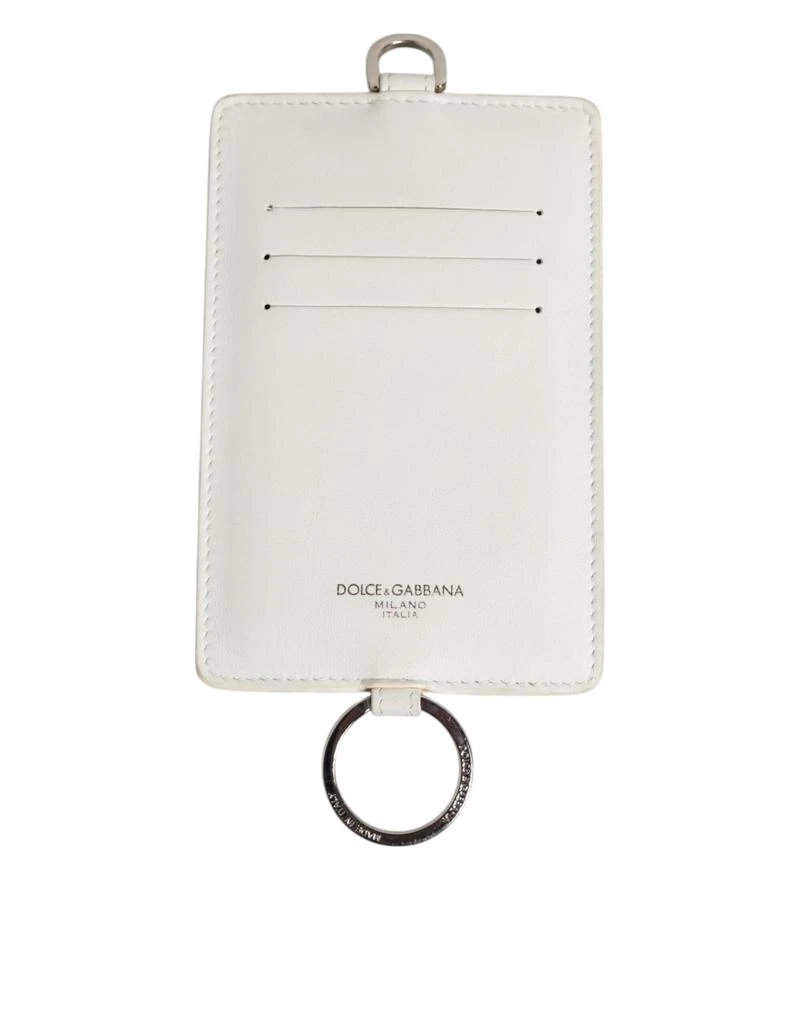 Dolce 
Gabbana Calf Leather Lanyard Logo Card Holder Men Men
s Wallet