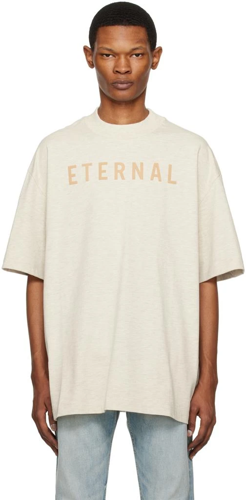 Fear of God Off-White Flocked T-Shirt 1