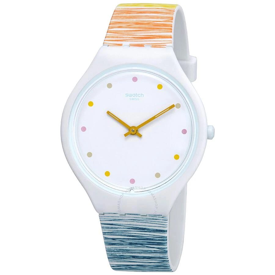 Swatch Skinesquisse White Dial Ladies Watch SVOW103 1