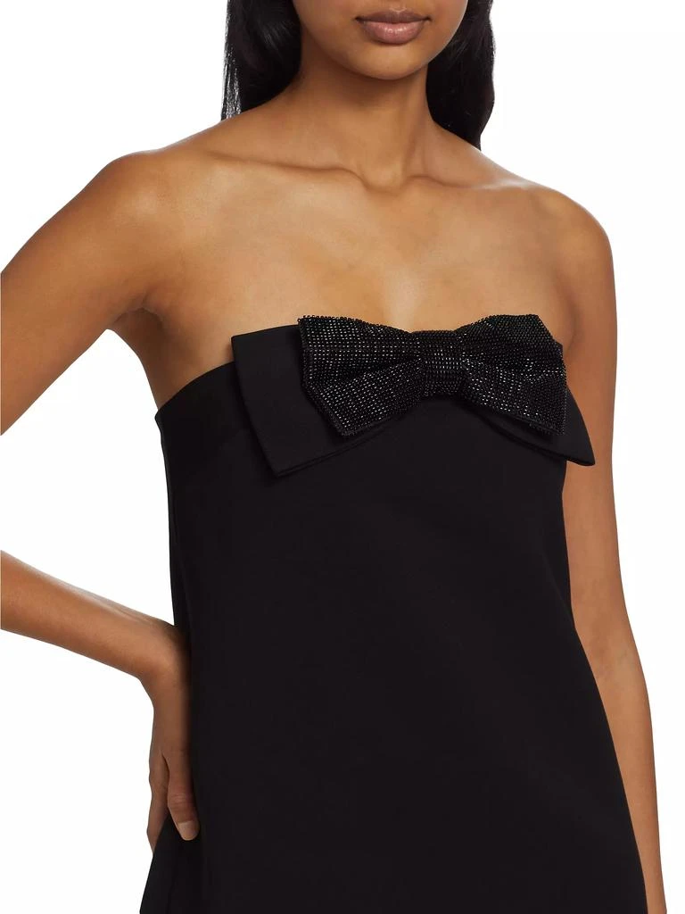 Self Portrait Diamanté Crepe Bandeau Minidress 6