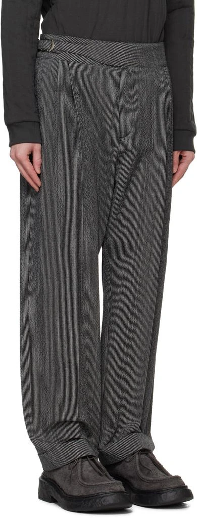 Craig Green Gray Double Pleat Trousers 2